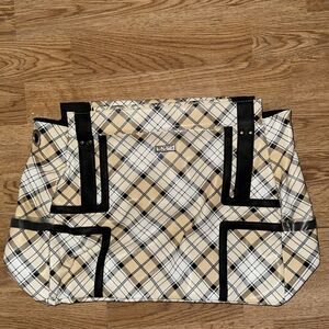 Miche Prima Shell New Retired Yellow & Blue Plaid Purse Cover Collectible